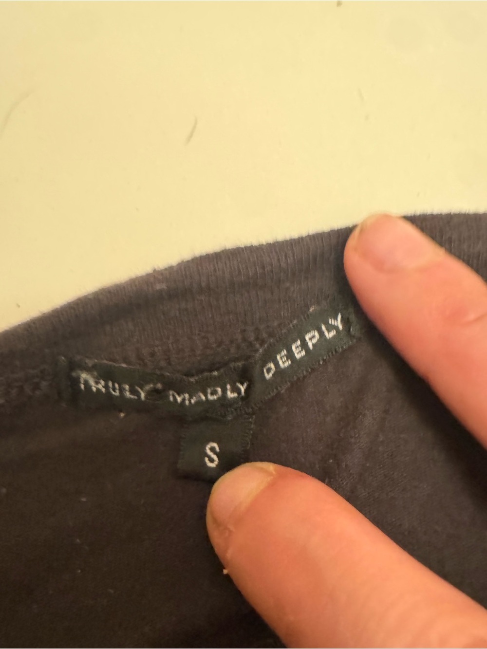 Truly Madly Deeply Black Crewneck Tee - Black - Picture 4 of 5